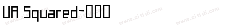 UA Squared字体转换